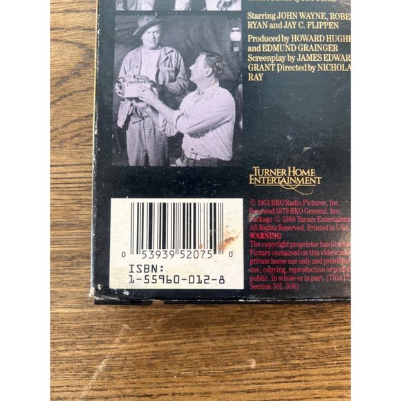 Flying Leathernecks 1951 VHS John Wayne Robert Ryan War Drama Vintage Pre-Owned - Picture 4 of 4